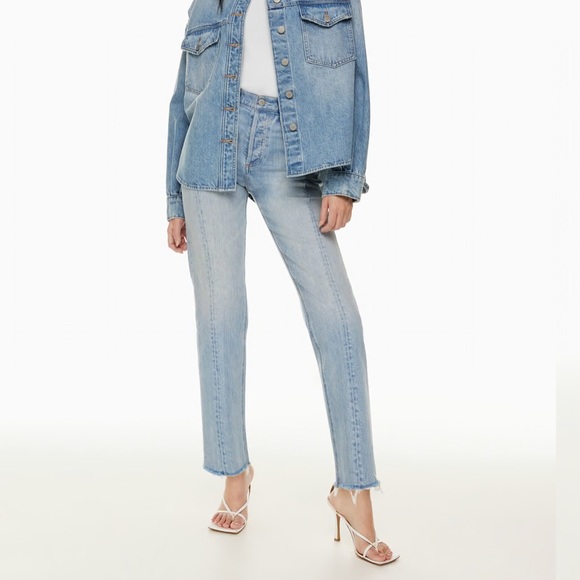 Aritzia Denim Forum 'The Arlo High Rise Straight'. Size 26. Like New. - Picture 2 of 14